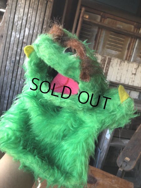 画像6: 70s Vintage Sesame Street  Oscar The Grouch Hand Puppet (A709)  (6)