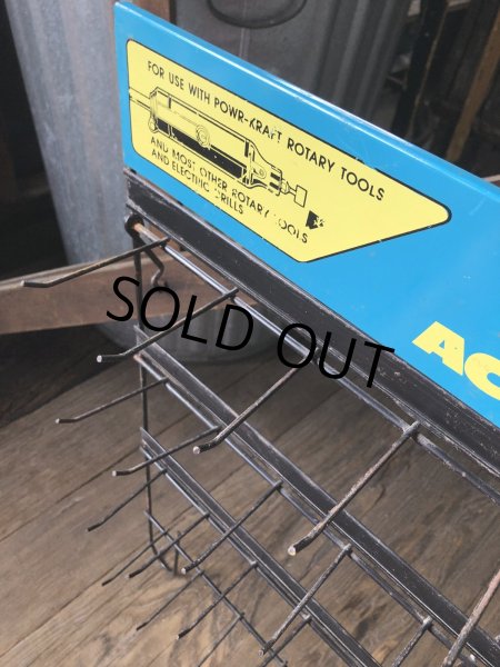 画像7: Vintage Montgomery Ward Power Kraft Tool Hardware Store Display Wire Rack (A715)  (7)