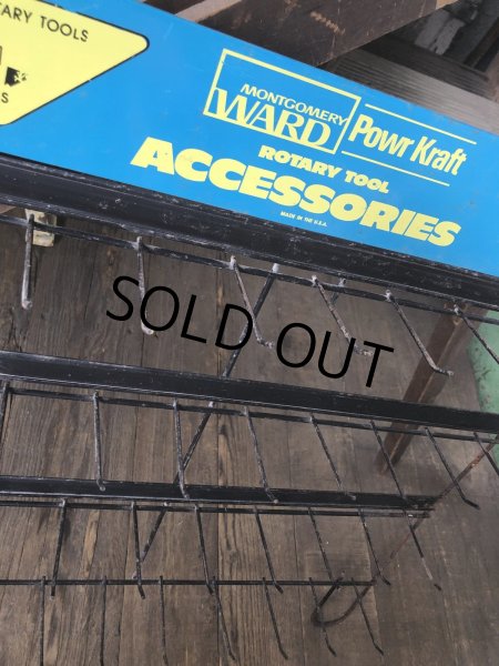 画像9: Vintage Montgomery Ward Power Kraft Tool Hardware Store Display Wire Rack (A715)  (9)
