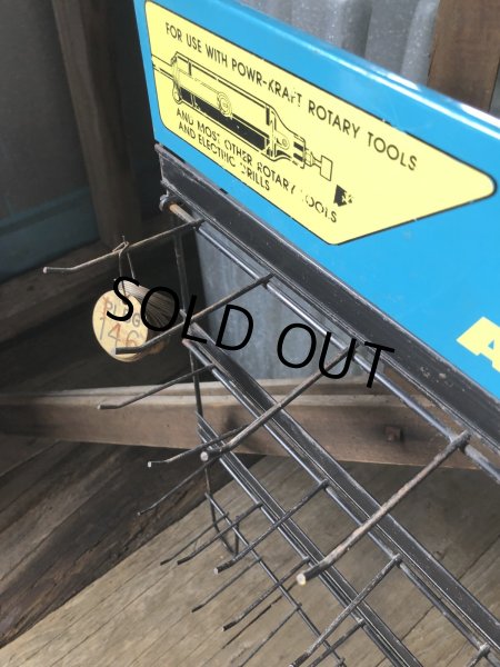 画像17: Vintage Montgomery Ward Power Kraft Tool Hardware Store Display Wire Rack (A715)  (17)