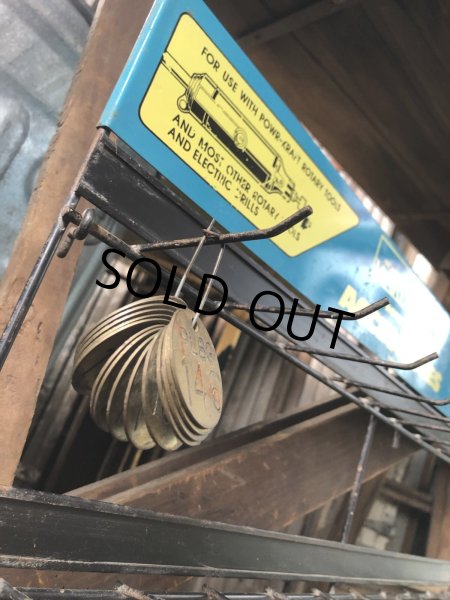 画像18: Vintage Montgomery Ward Power Kraft Tool Hardware Store Display Wire Rack (A715)  (18)