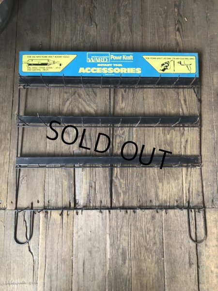 画像1: Vintage Montgomery Ward Power Kraft Tool Hardware Store Display Wire Rack (A715)  (1)