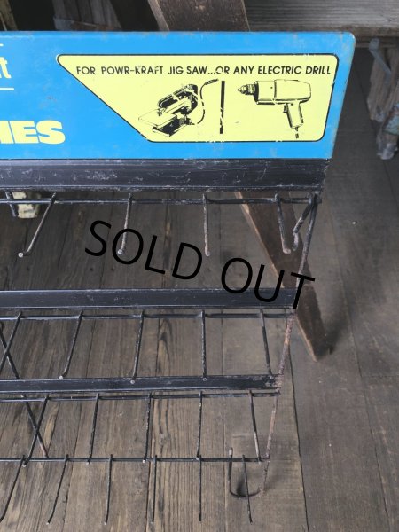 画像10: Vintage Montgomery Ward Power Kraft Tool Hardware Store Display Wire Rack (A715)  (10)