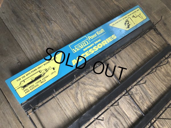 画像4: Vintage Montgomery Ward Power Kraft Tool Hardware Store Display Wire Rack (A715)  (4)