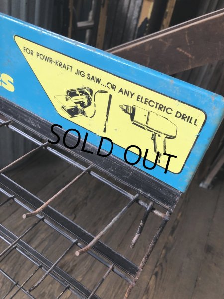 画像11: Vintage Montgomery Ward Power Kraft Tool Hardware Store Display Wire Rack (A715)  (11)
