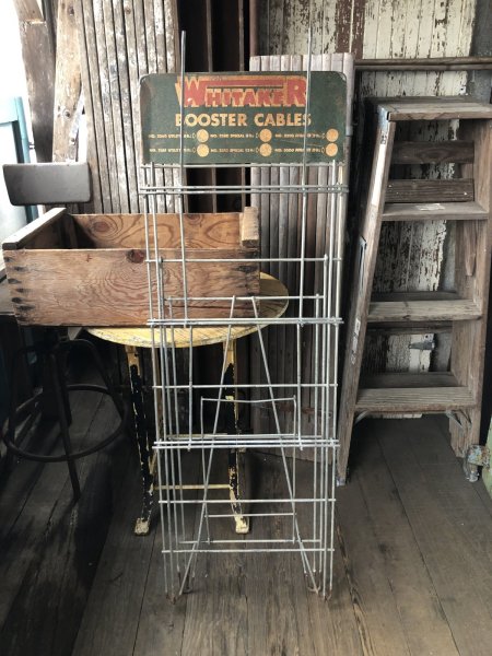 画像20: Vintage Vintage WHITAKER Booster Cable Hardware Store Display Wire Rack (A716)  (20)