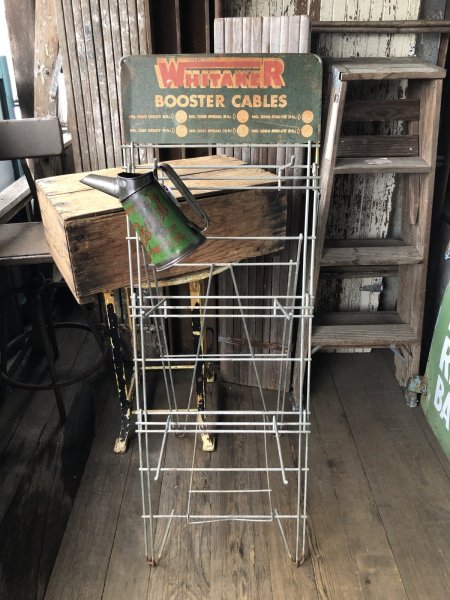 画像2: Vintage Vintage WHITAKER Booster Cable Hardware Store Display Wire Rack (A716)  (2)