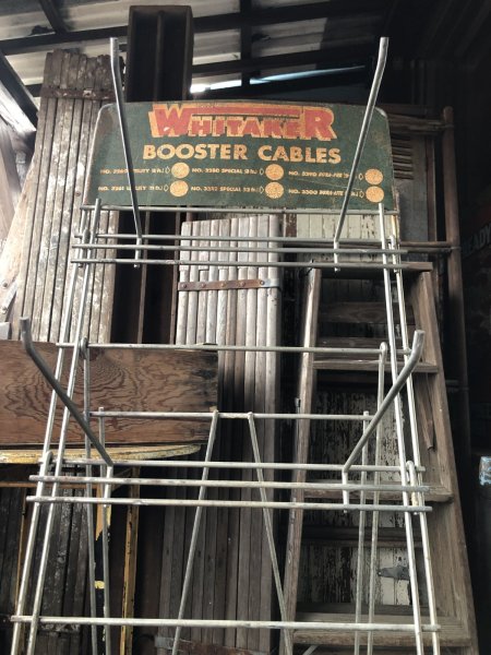 画像11: Vintage Vintage WHITAKER Booster Cable Hardware Store Display Wire Rack (A716)  (11)