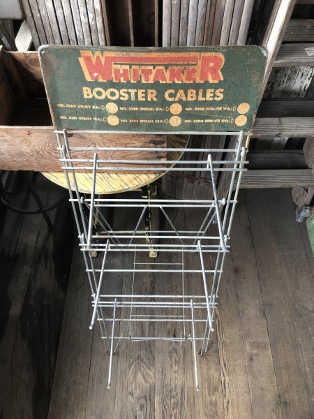 画像7: Vintage Vintage WHITAKER Booster Cable Hardware Store Display Wire Rack (A716)  (7)