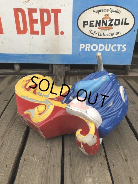画像3: 70s Vintage McDonalds Playland Fry Guy Fry Kids Ride Blue (A719)  (3)