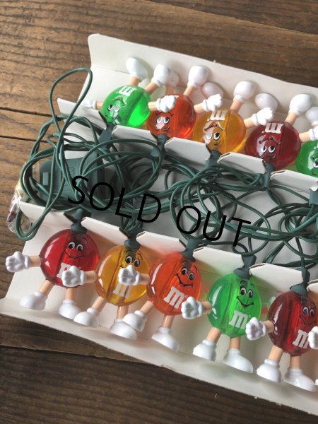 画像2: 90s Vintage M&M's Happy Lights 20 Light Set (A724) (2)