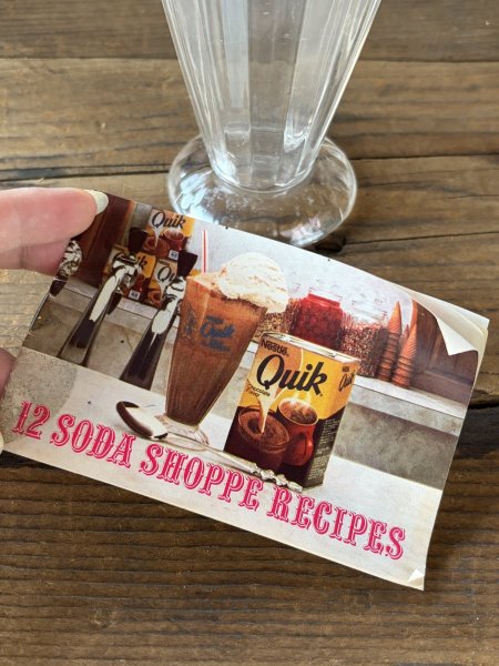 画像8: Vintage Nestle Quik Bunny Soda Shoppe Glass (A840)   (8)