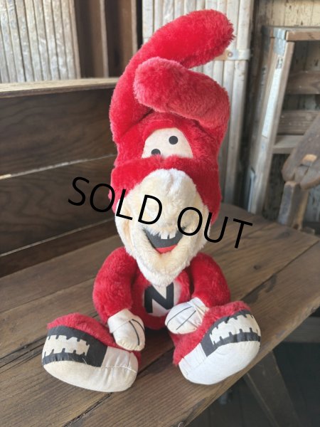 画像1: 80s Vintage Domino Pizza NOID Plush Doll 47cm (A836)   (1)