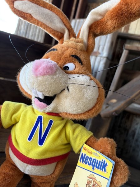 画像10: 00s Vintage Nestle Quik Bunny Plush Doll 43cm (A839)   (10)