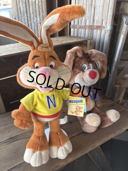 画像9: 80s Vintage RUSS Nestle Quik Bunny Plush Doll 38cm (A838)   (9)