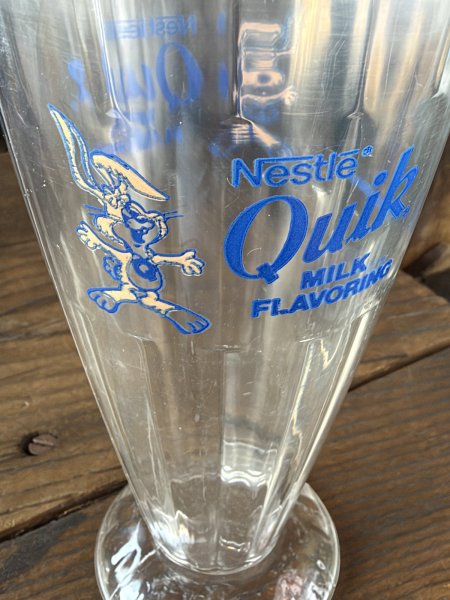 画像6: Vintage Nestle Quik Bunny Soda Shoppe Glass (A840)   (6)