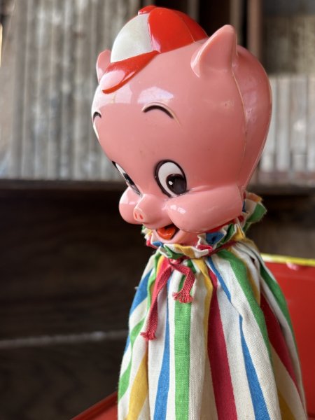画像6: 60s Vintage Mattel Porky Pig Music Box Jack in the Box (A842) (6)