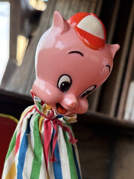 画像5: 60s Vintage Mattel Porky Pig Music Box Jack in the Box (A842) (5)