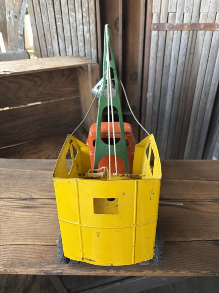 画像4: 50s Vintage Buddy L Mobile Power Digger Crane Truck (A843) (4)