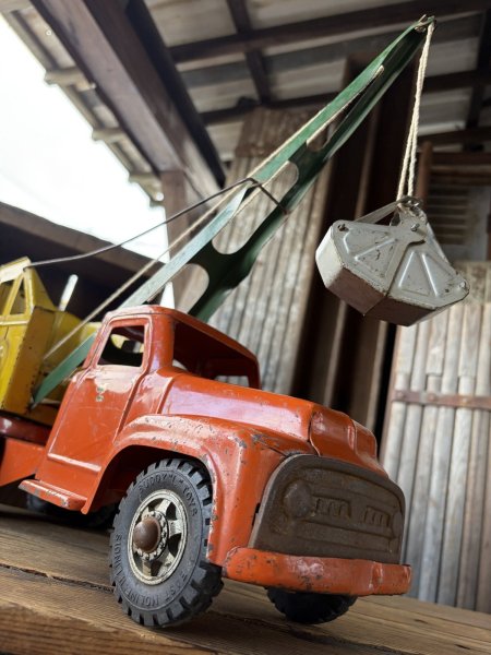 画像10: 50s Vintage Buddy L Mobile Power Digger Crane Truck (A843) (10)
