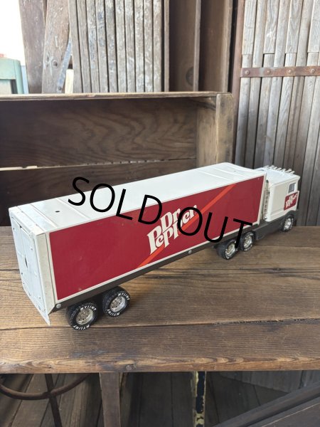 画像5: 90s Nylint Dr.Pepper Advertising Pressed Steel Truck and Trailer (A846) (5)