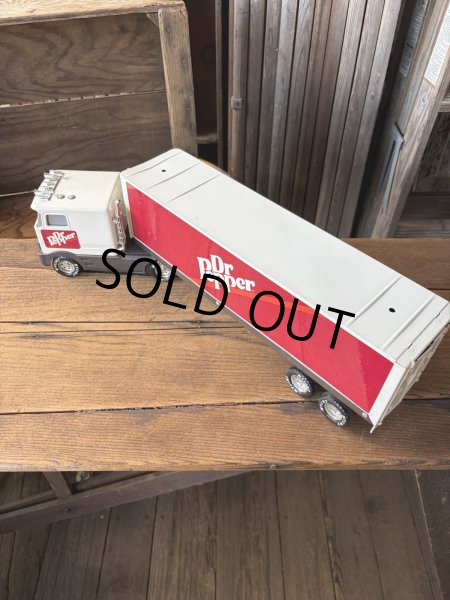 画像2: 90s Nylint Dr.Pepper Advertising Pressed Steel Truck and Trailer (A846) (2)