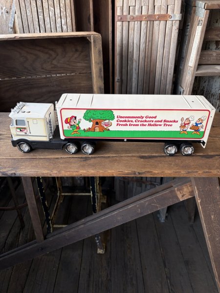 画像1: 80s Nylint Keebler Advertising Pressed Steel Truck and Trailer (A848) (1)
