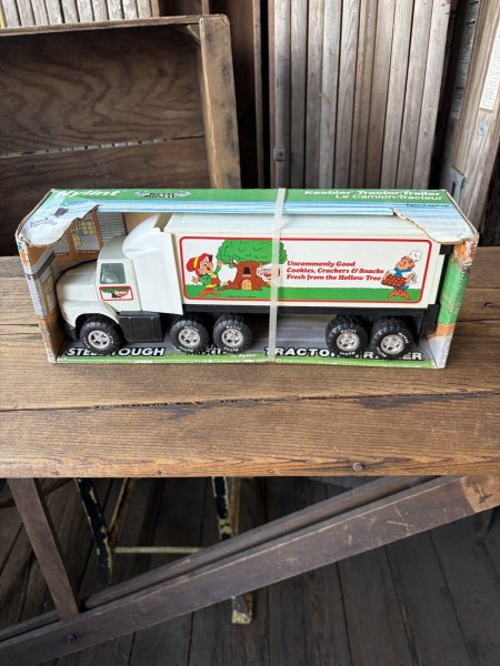 画像1: 80s Nylint Keebler Advertising Pressed Steel Truck and Trailer MIB (A849) (1)