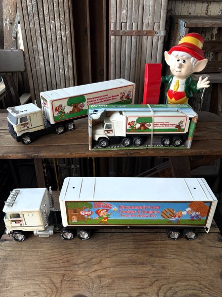 画像19: 80s Nylint Keebler Advertising Pressed Steel Truck and Trailer (A848) (19)