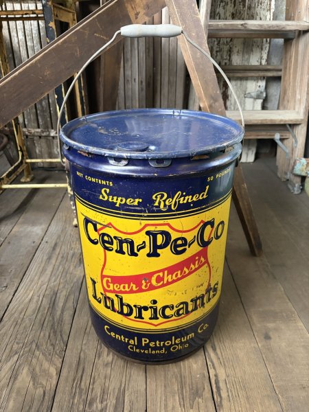 画像10: Vintage Cen-Pe-Co Five U.S. Gallons 50 Pounds Oil Can (A852) (10)