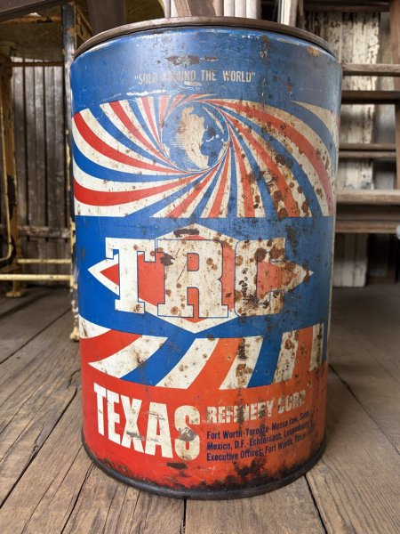 画像16: Vintage TRC TEXAS REFINERY CORP 7 Gallon Oil Can (A854) (16)