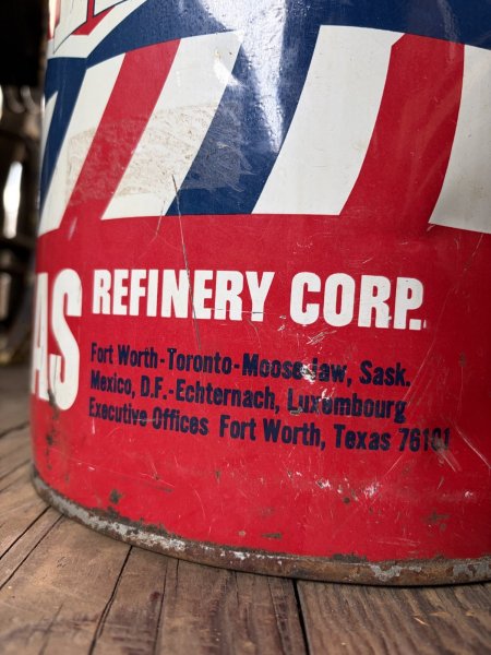 画像9: Vintage TRC TEXAS REFINERY CORP 7 Gallon Oil Can (A853) (9)