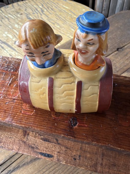 画像9: Vintage Drunk 4 Eyes Double Vision Nodder Salt & Pepper Shakers Japan (A878) (9)