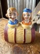 画像1: Vintage Drunk 4 Eyes Double Vision Nodder Salt & Pepper Shakers Japan (A878) (1)