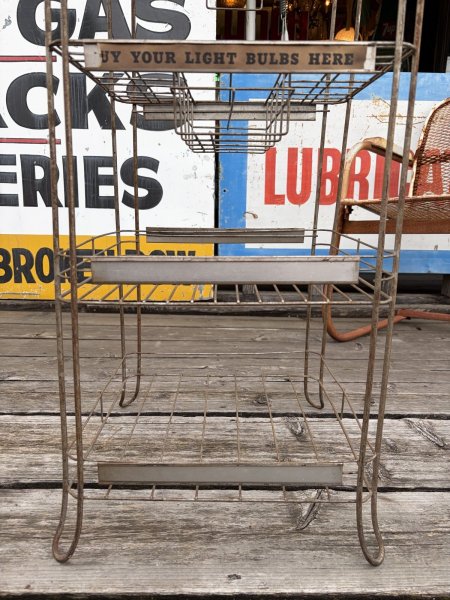 画像20: Vintage G.E General Electric MAZDA LAMPS Store Display Metal Rack (A879)  (20)