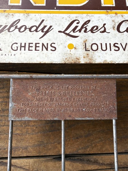 画像14: Vintage Advertising BRADAS & GHEENS CANDIES Store Display Wire Rack (A880)  (14)