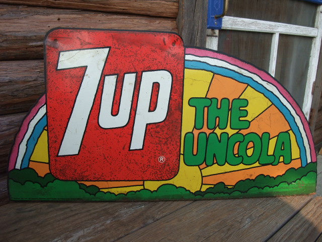 Vintage Peter Max x 7UP Sign AC   toys Antique Mall