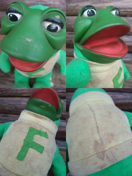 70s Vintage Rushton NZR Freddie the Frog Doll (NK-256) - 2000toys