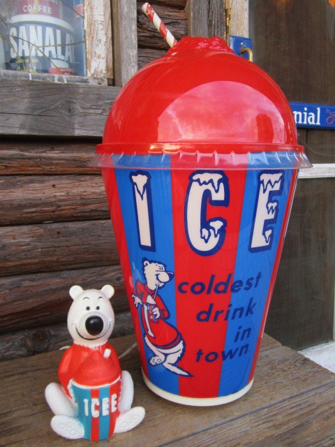 Vintage ICEE BEAR Light Up Store Display Sign (PJ483
