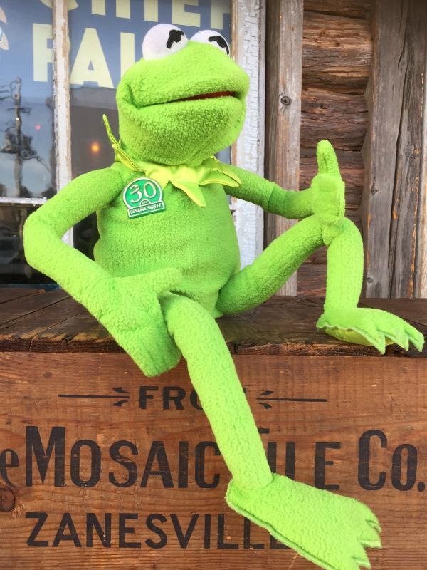 SALE 90s Vintage Muppets Kermit the Frog 30th Talking Doll (AL793 ...