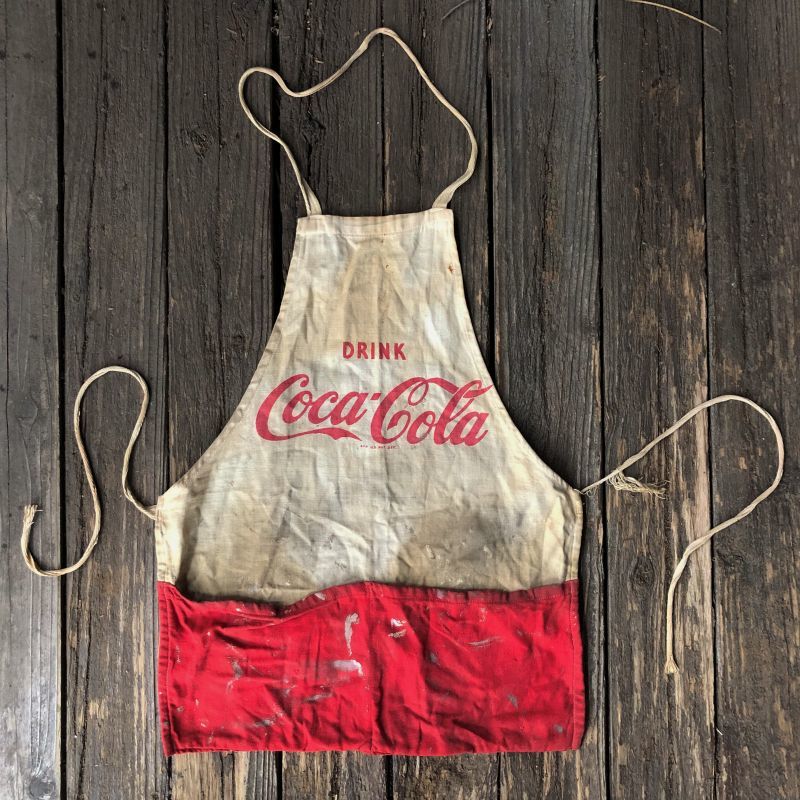 コカコーラ♠︎vintage＊エプロン＊CocaCola ☆ビンテージエプロンハイヒール