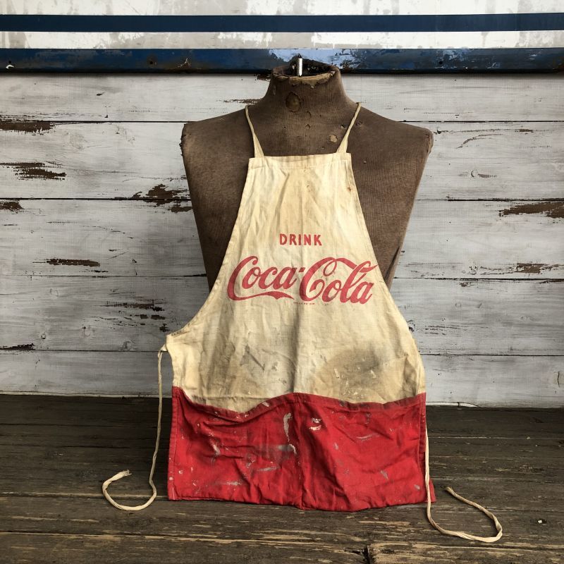 コカコーラ♠︎vintage＊エプロン＊CocaCola ☆ビンテージエプロンハイヒール