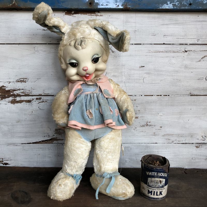 Vintage Rushton Rubber Face Doll Bunny (S797) - 2000toys Antique Mall