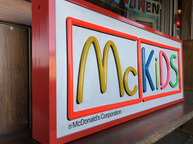 80s Vintage McDonalds McKidS Store Display Lighted Sign (T848