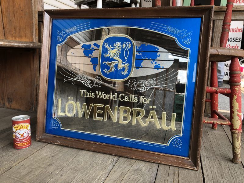 Vintage Lowenbrau Beer Pub Mirror (B050)