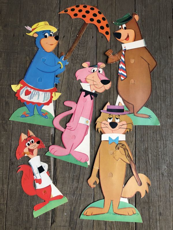 60s Vintage HANNA BARBERA Stand up Paper Doll SET (B400