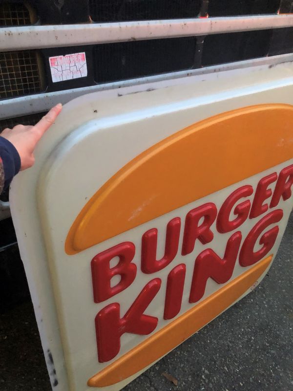 Vintage Burger King Old Logo Outdoor Huge Sign Original (B723