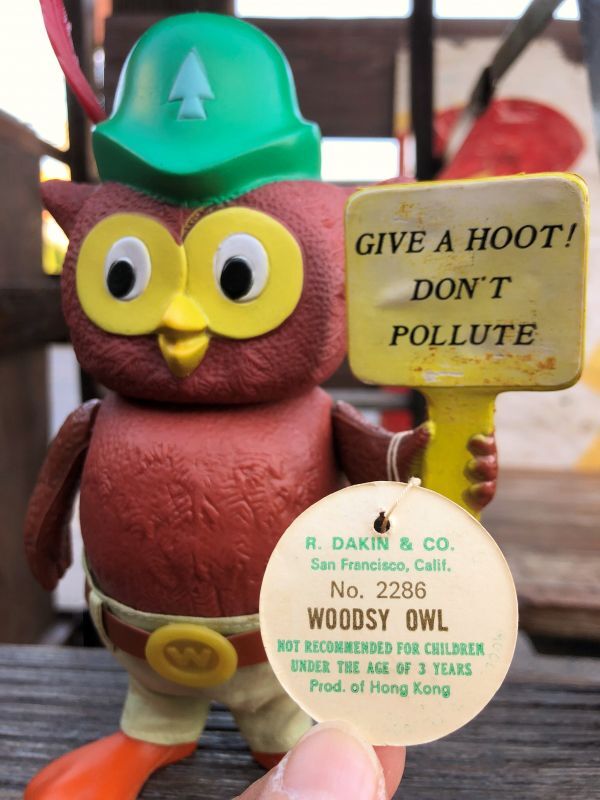 70s Vintage Dakin Woodsy Owl Figure (B834) - 2000toys Antique Mall