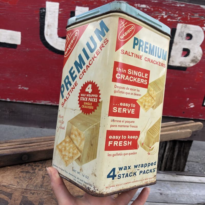 Vintage Can NABISCO CRACKERS (B946) - 2000toys Antique Mall