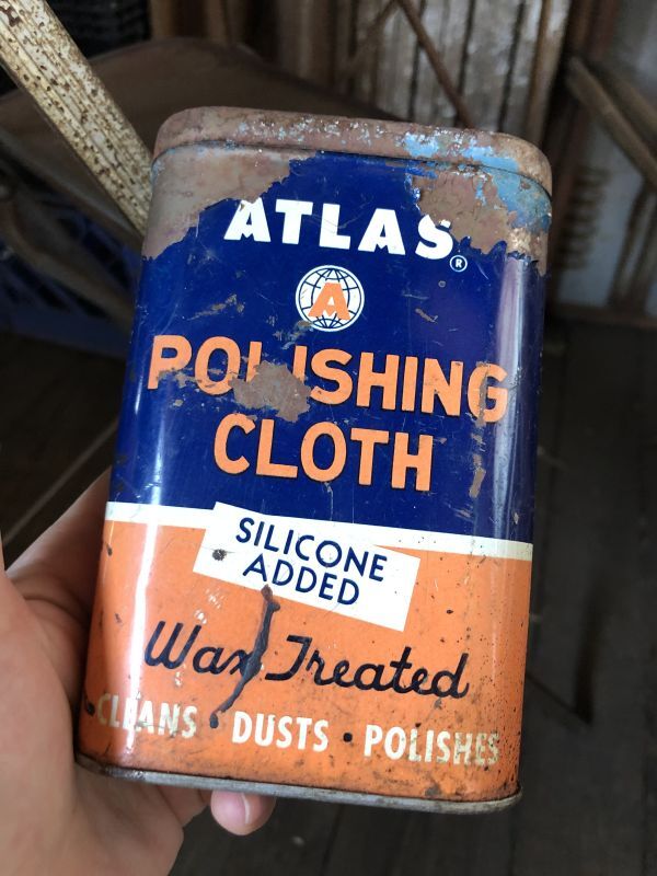 Vintage Can ATLAS Poliching Cloth C